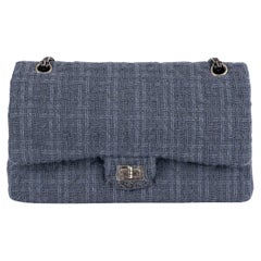 Chanel gris 2016 16A ROME 2.55 REISSUE 226 LARGE TWEED Sac à bandoulière à rabat