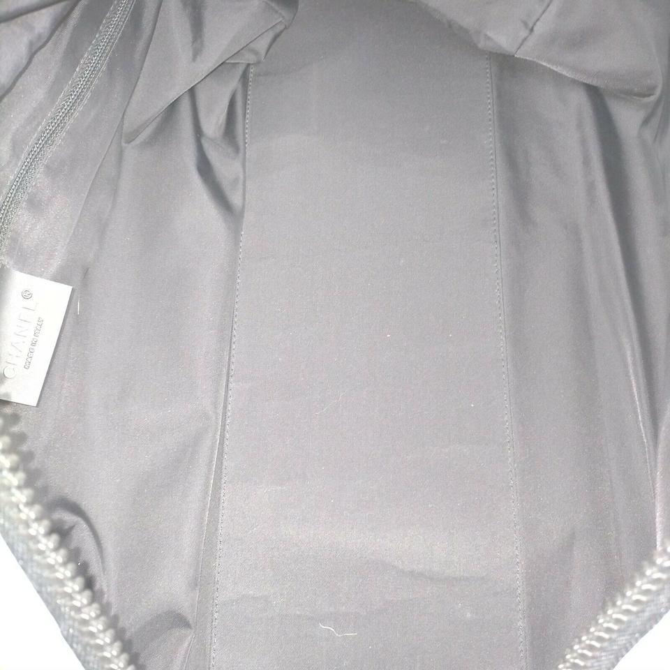 Chanel Grey Bicolor Sports Logo CC Duffle Bag 862873   3