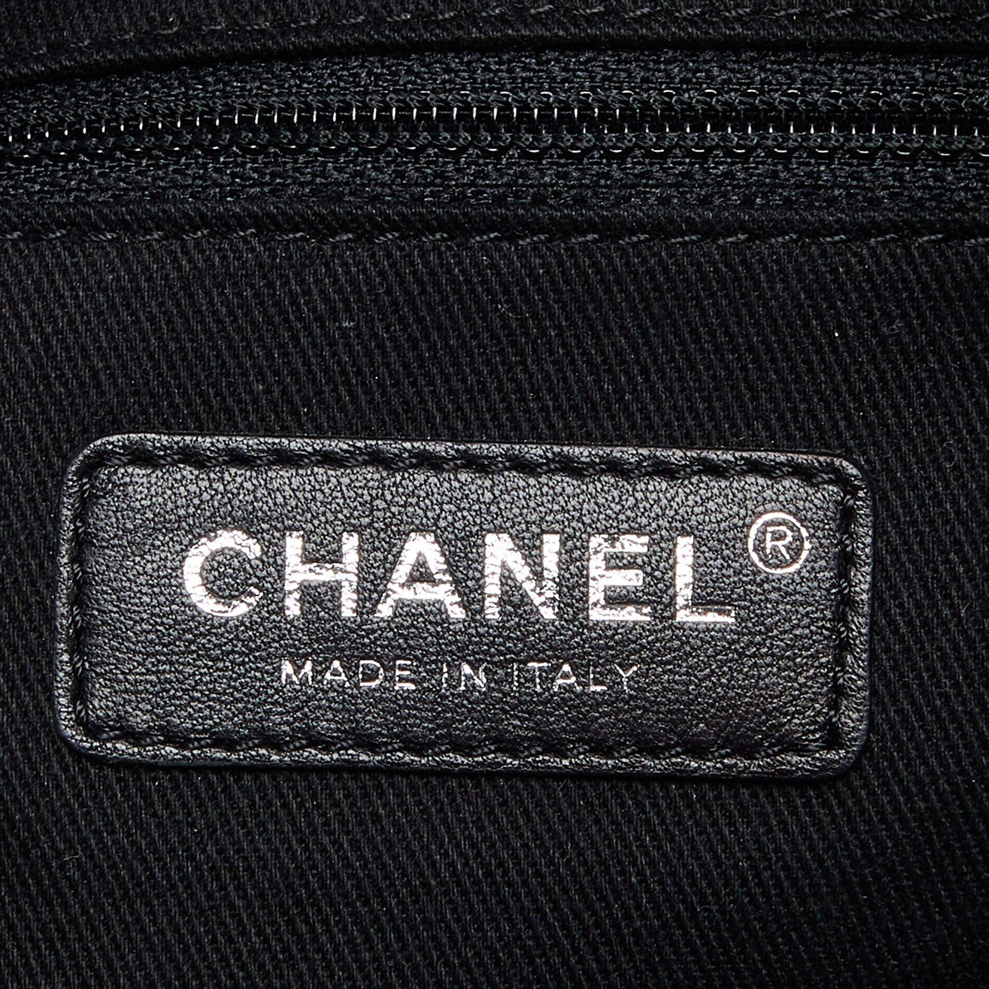 Chanel Grey/Black Denim and Leather Sequin Embellished Deauville Backpack 6