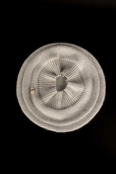 Chapeau béret en cachemire mélangé gris de Chanel, 2008