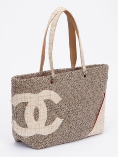 Chanel Grey Bouclè Wool Bag