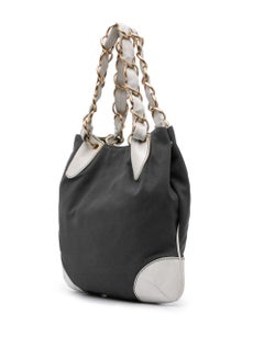 Chanel Grey Canvas Olsen Bag