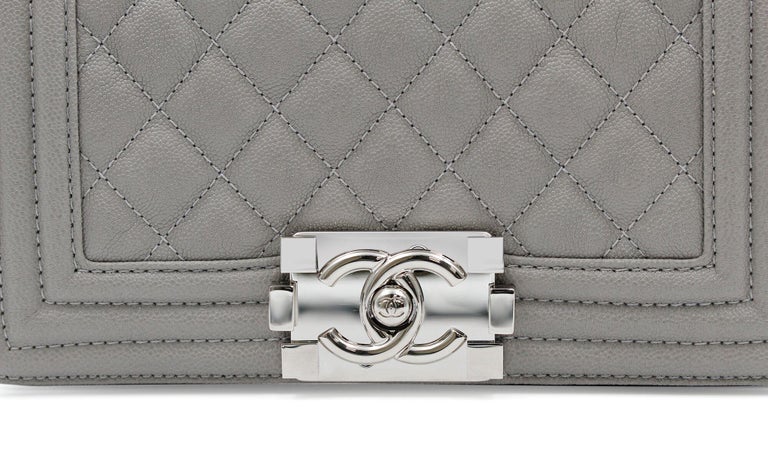 Chanel Gray Small Quilted Ballerine Camera Bag Grey Dark grey Leather Pony-style  calfskin ref.865142 - Joli Closet