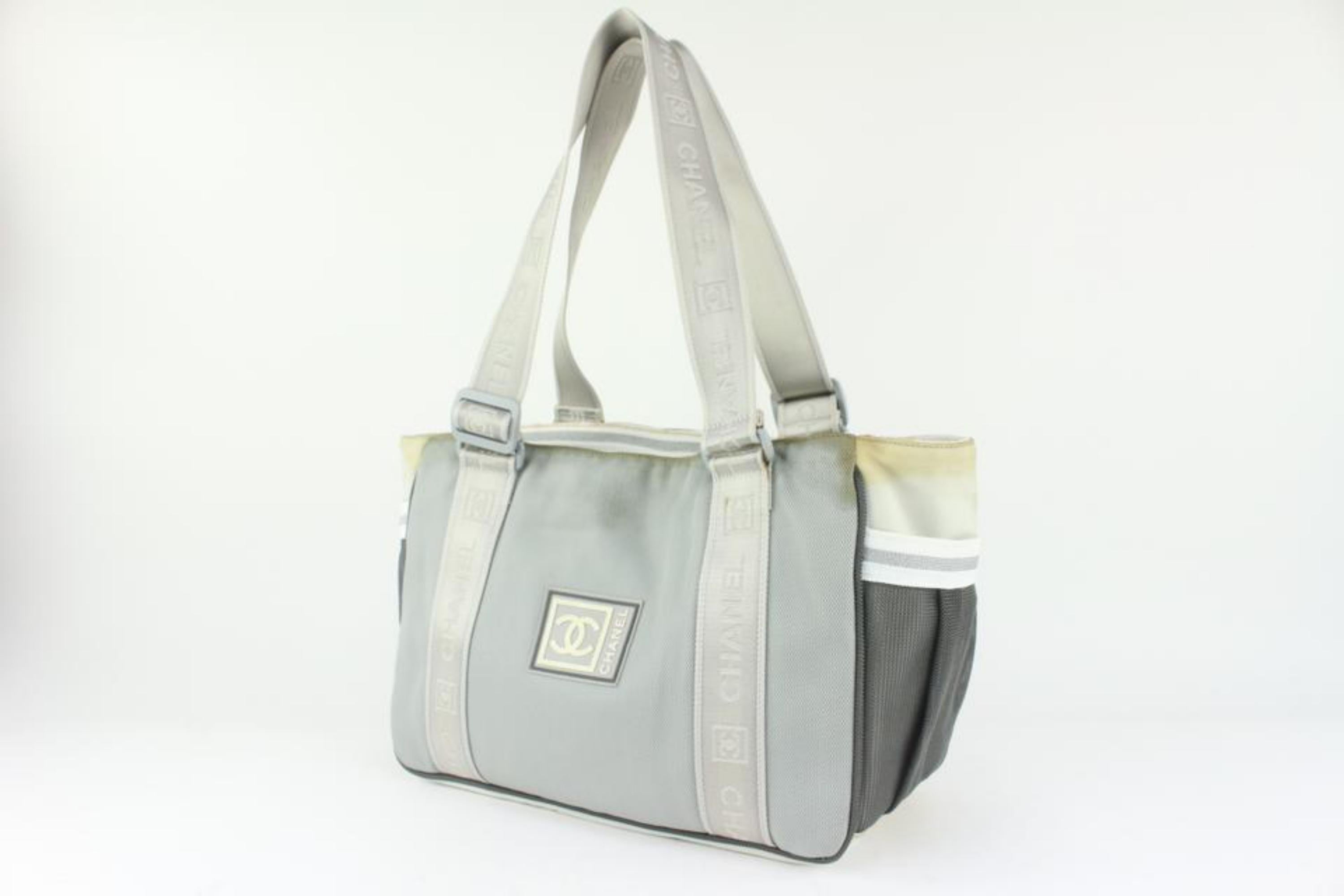 Gray Chanel Grey CC Sports Logo Tote Bag 1115c28