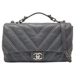Chanel Chevron Flap - 93 For Sale on 1stDibs
