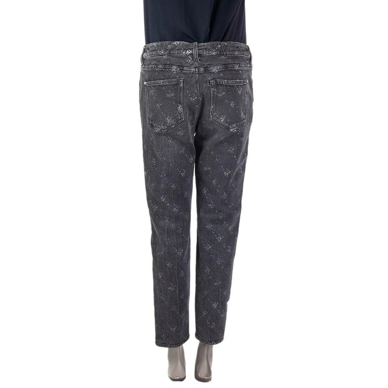 Chanel Grey Washed Out Denim Jeans Pants with Zip Size 38 FR For Sale at  1stDibs