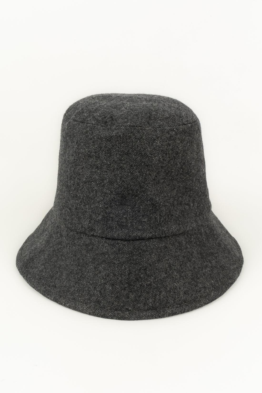 Women's Chanel Grey Cotton Hat