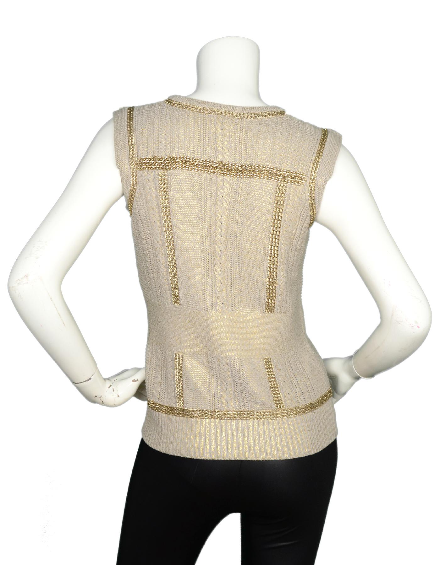 chanel knit vest