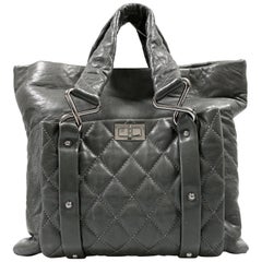 Chanel Black Lambskin Eight Knots Tote