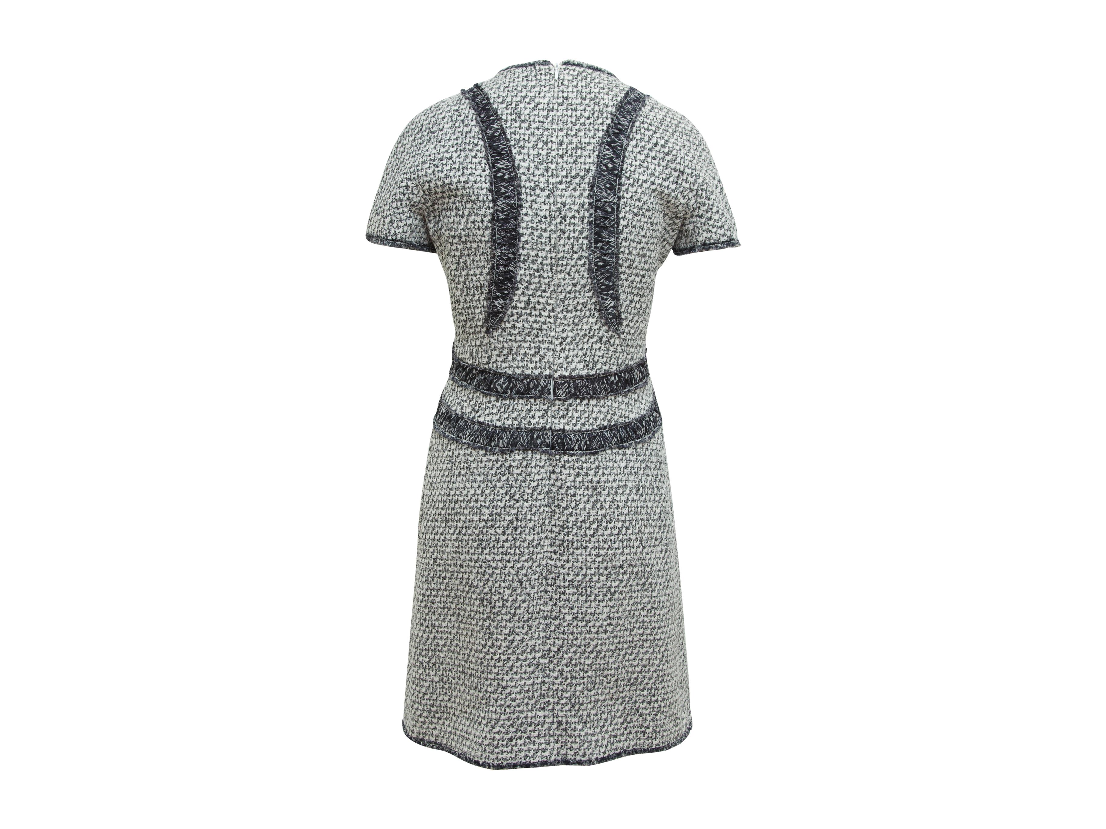 short sleeve tweed dress