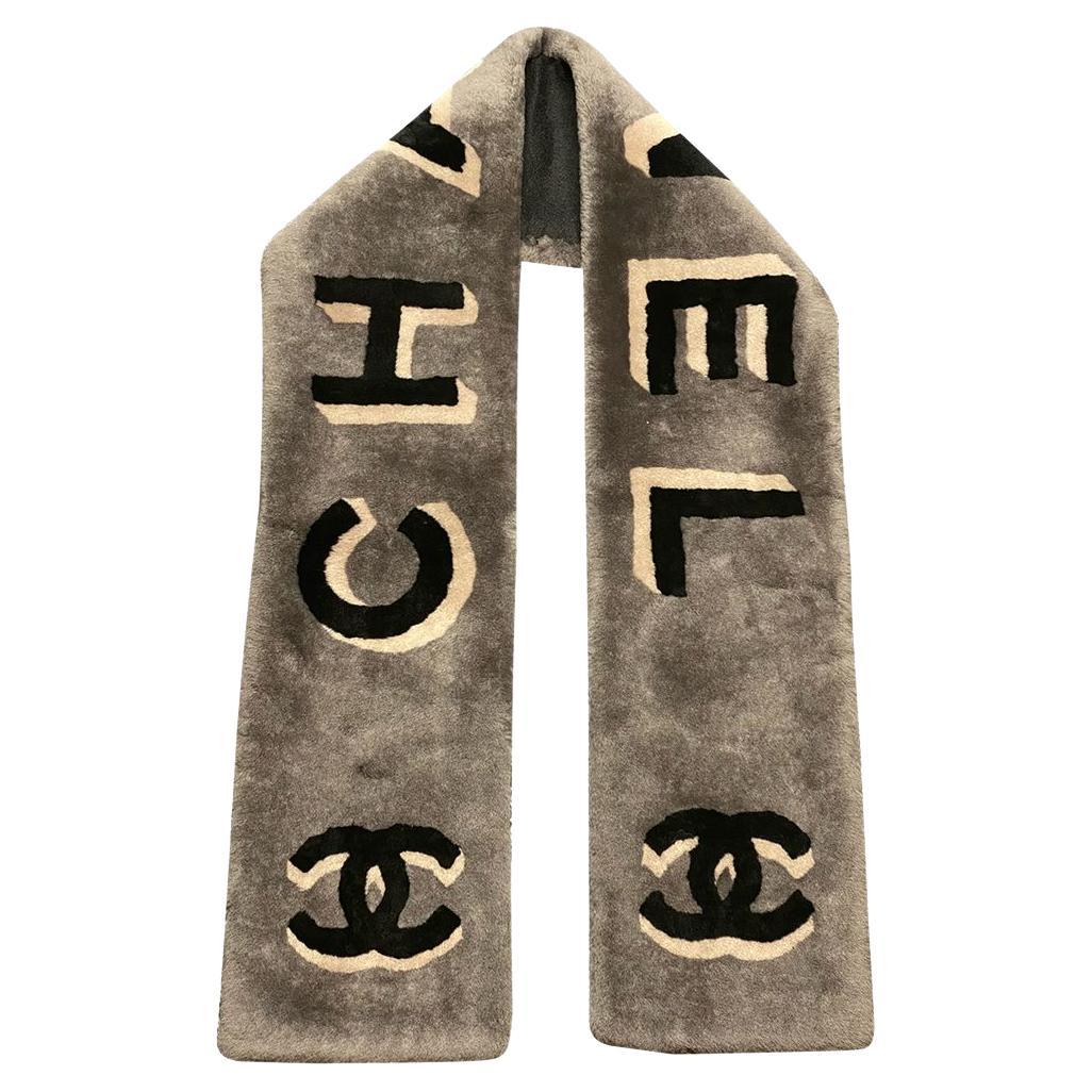 chanel red draft scarf at 1stDibs