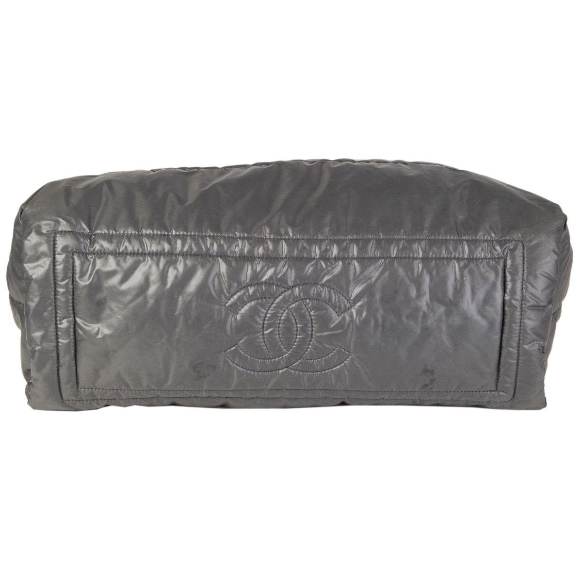 Women's Chanel grey nylon COCO COCOON MEDIUM TOTE Shoulder Bag