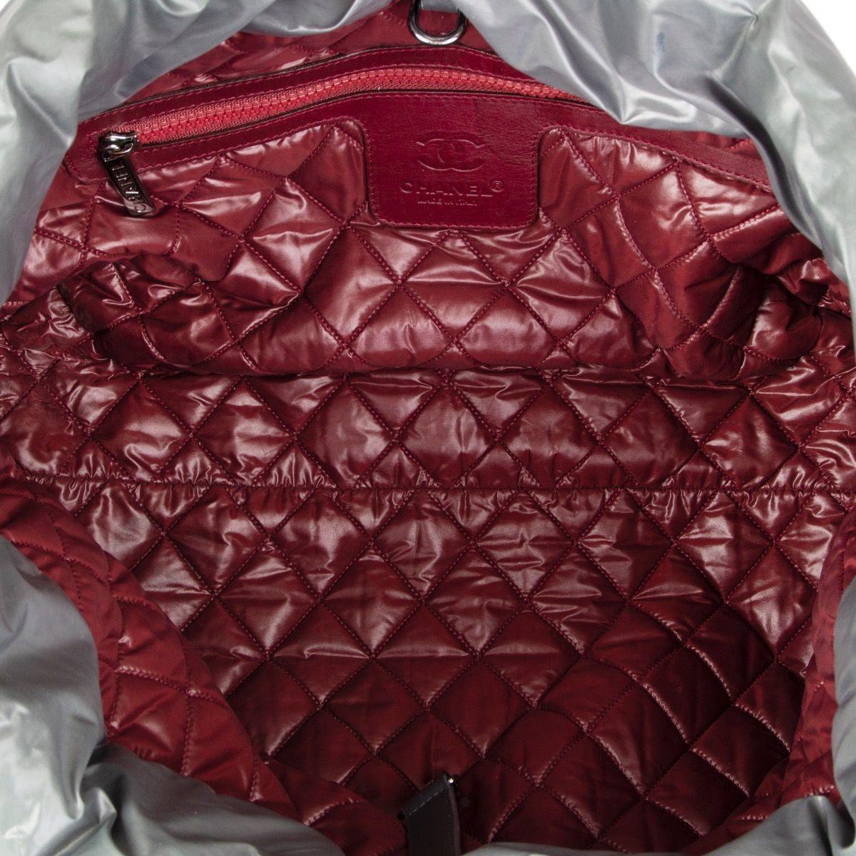 Chanel grey nylon COCO COCOON MEDIUM TOTE Shoulder Bag 2