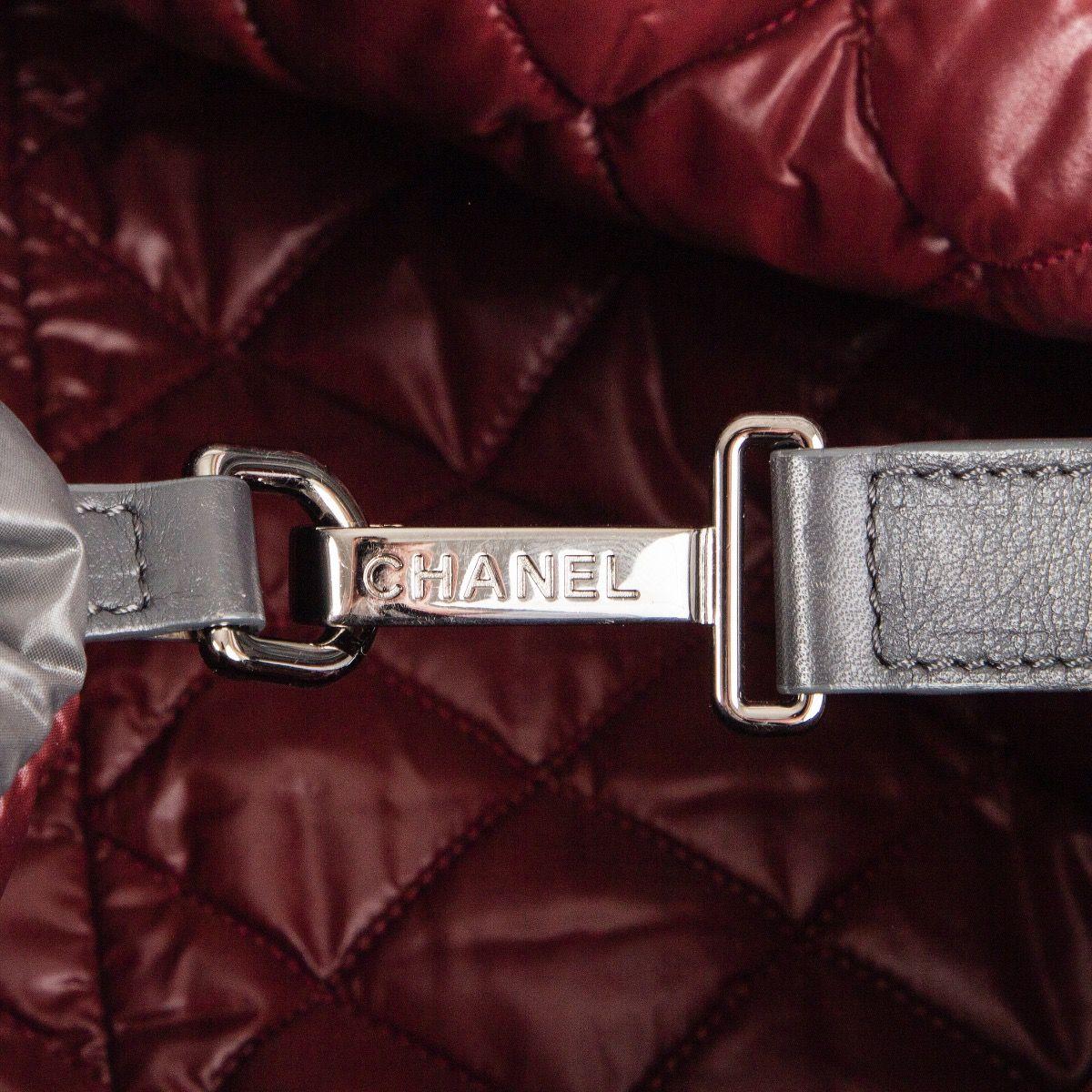 Chanel grey nylon COCO COCOON MEDIUM TOTE Shoulder Bag 3