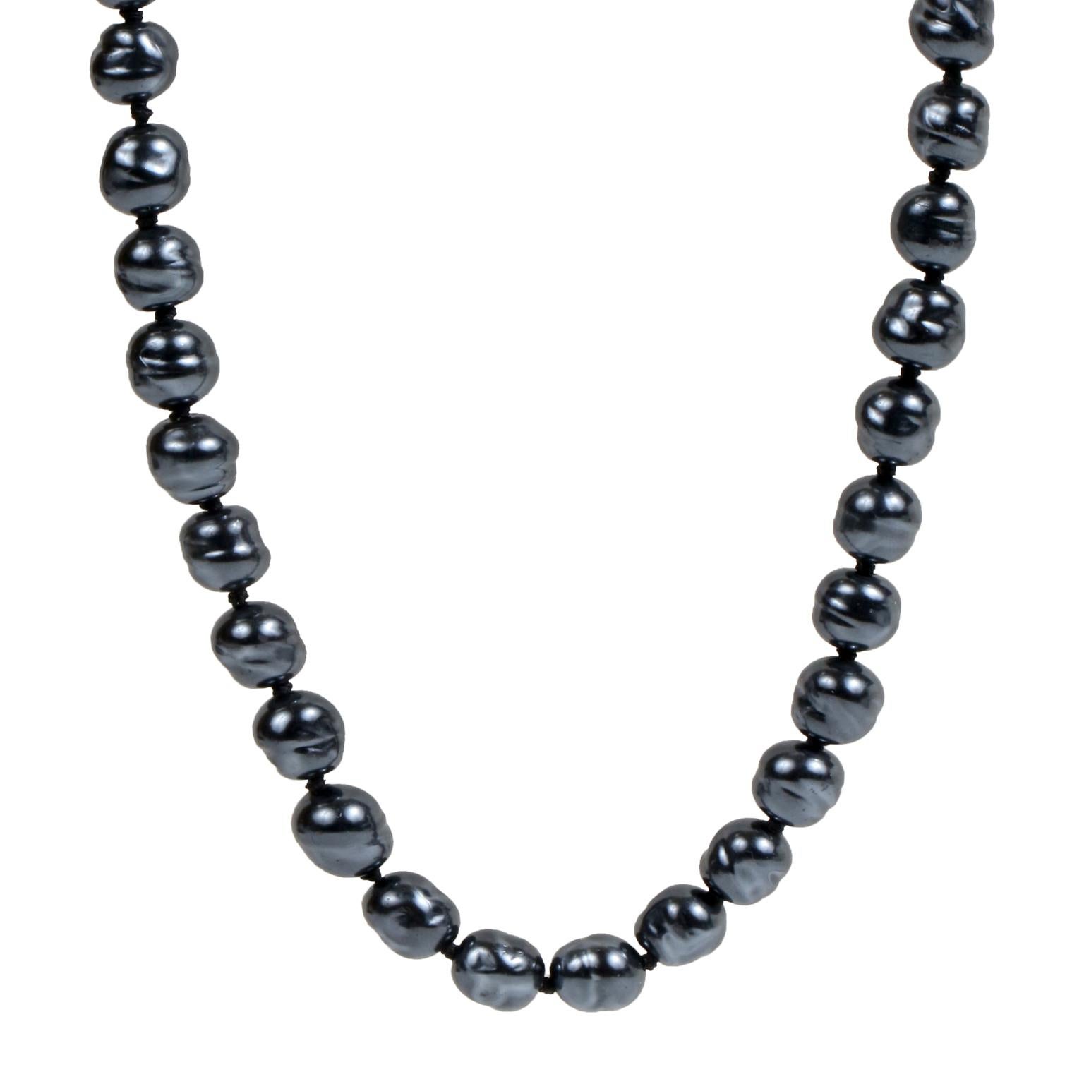 chanel pearl necklace mens