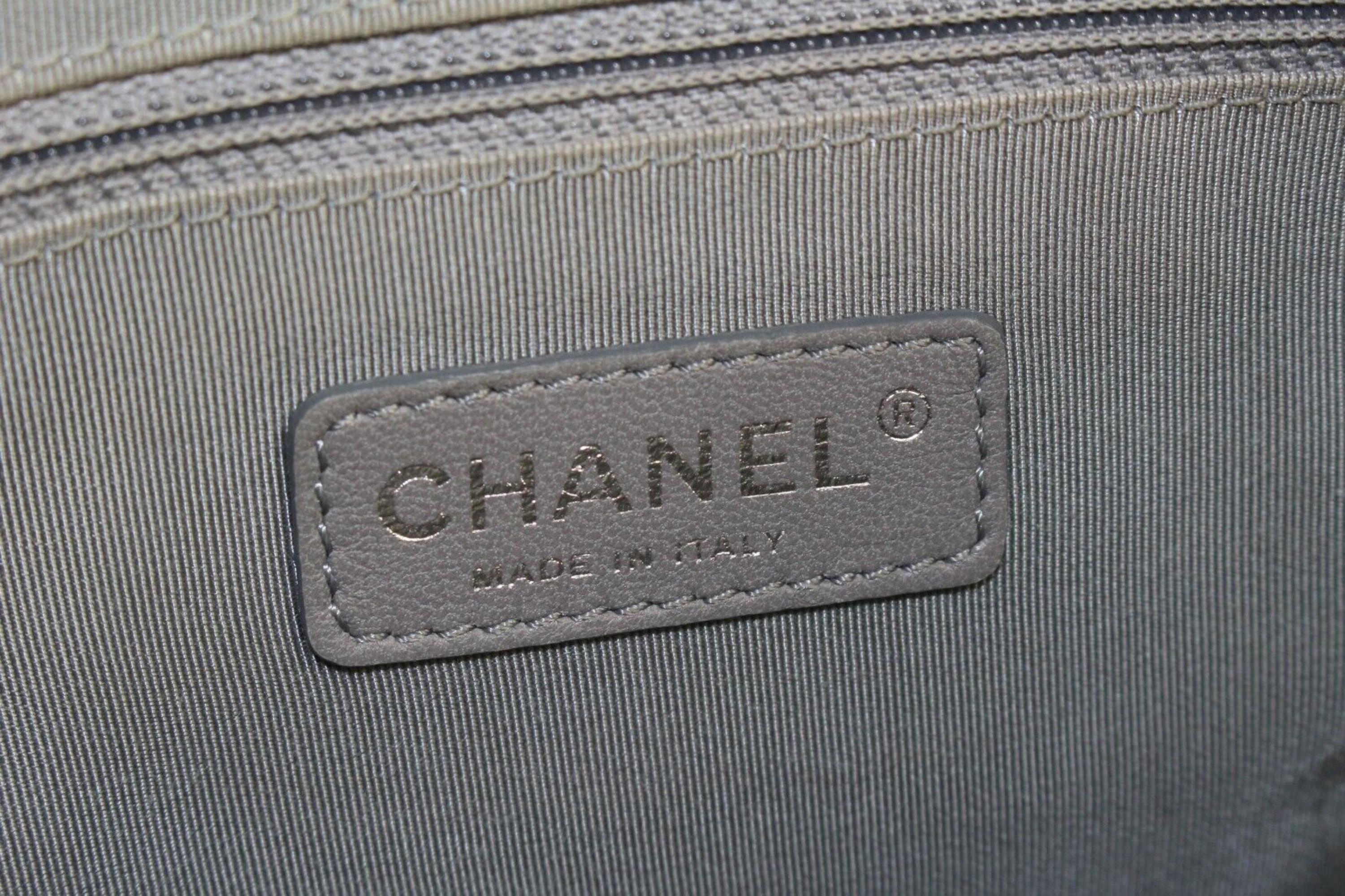 Chanel Grey Quilted Byzance Tweed on Stitch Chain Tote SHW 3C0424 2