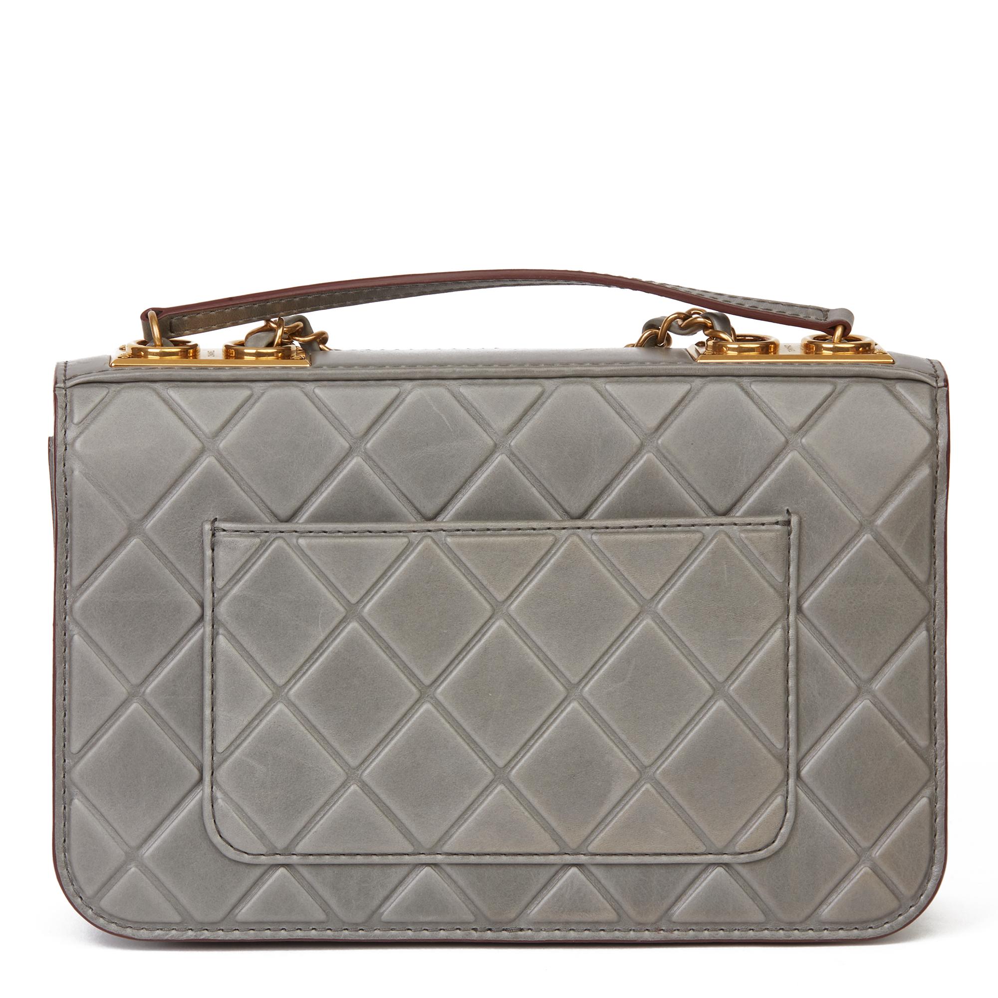 grey chanel quilted bag