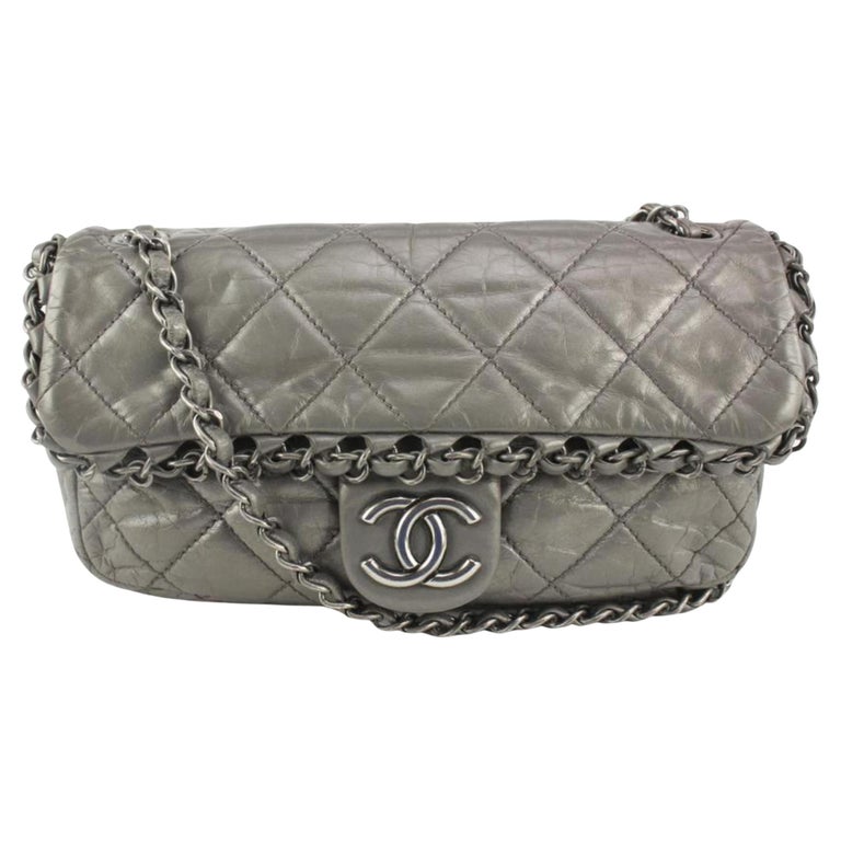 Chanel Grey Bag - 162 For Sale on 1stDibs