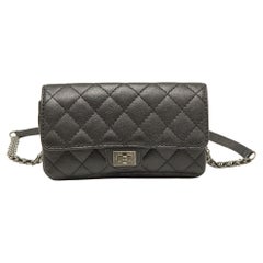 Chanel Grey Quilted Leather Reissue 2.55 Waist Belt Bag