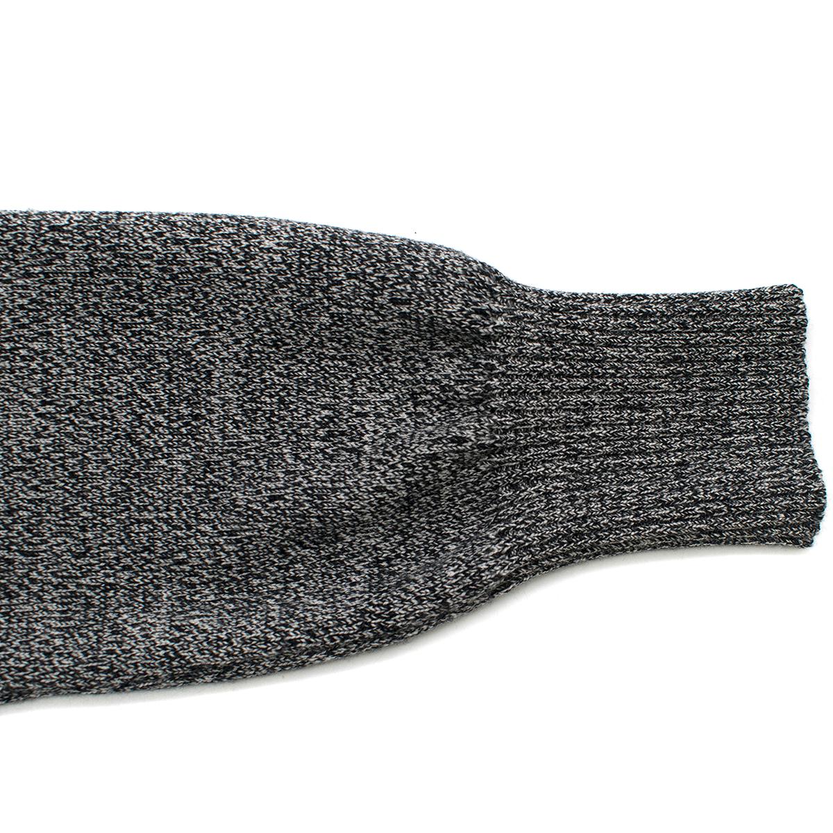 Chanel Grey Ribbed-Waist Wool-Knit Dress US 12 2