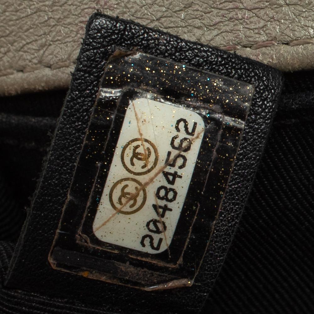 Chanel Grey Scales Leather Mini Chain Boy Flap Bag 3