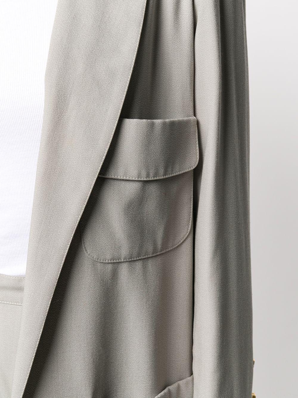 Gray Chanel Grey Silk Trouser Suit