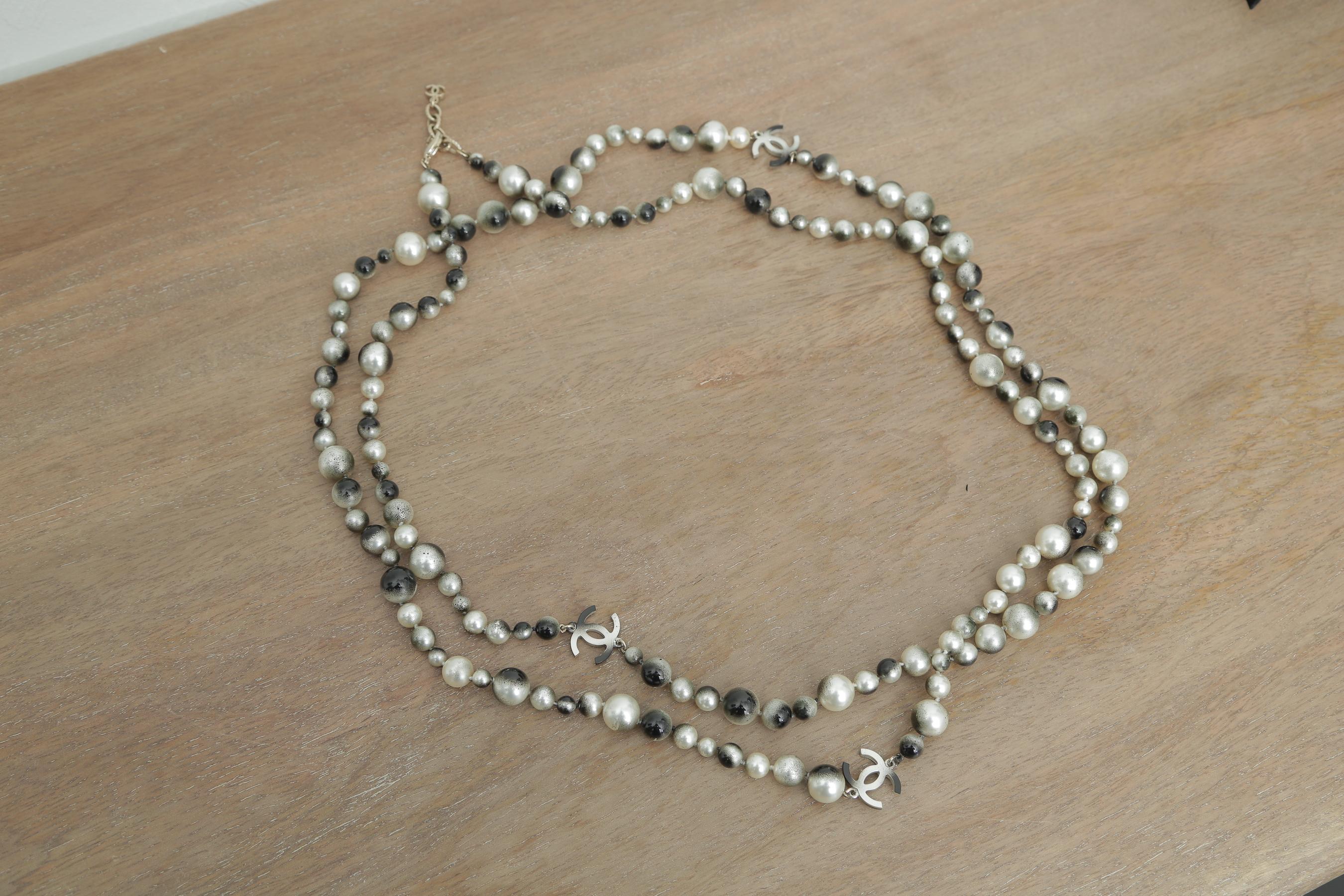 extra long silver necklaces