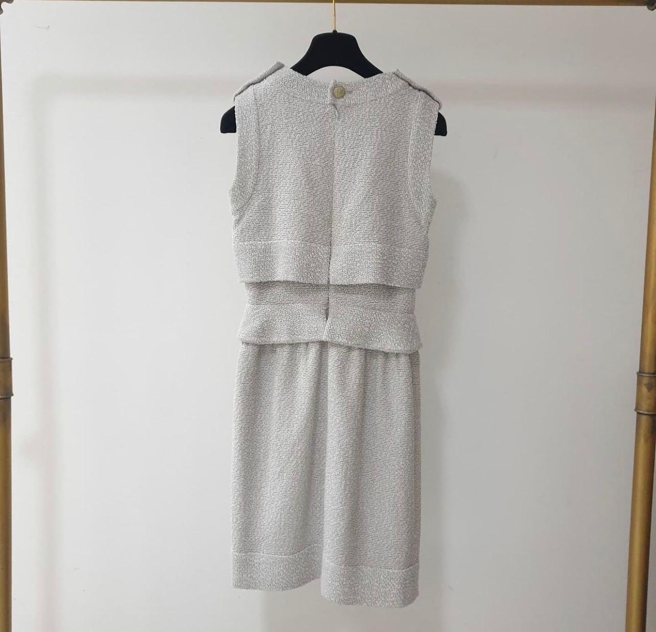 gray tweed dress