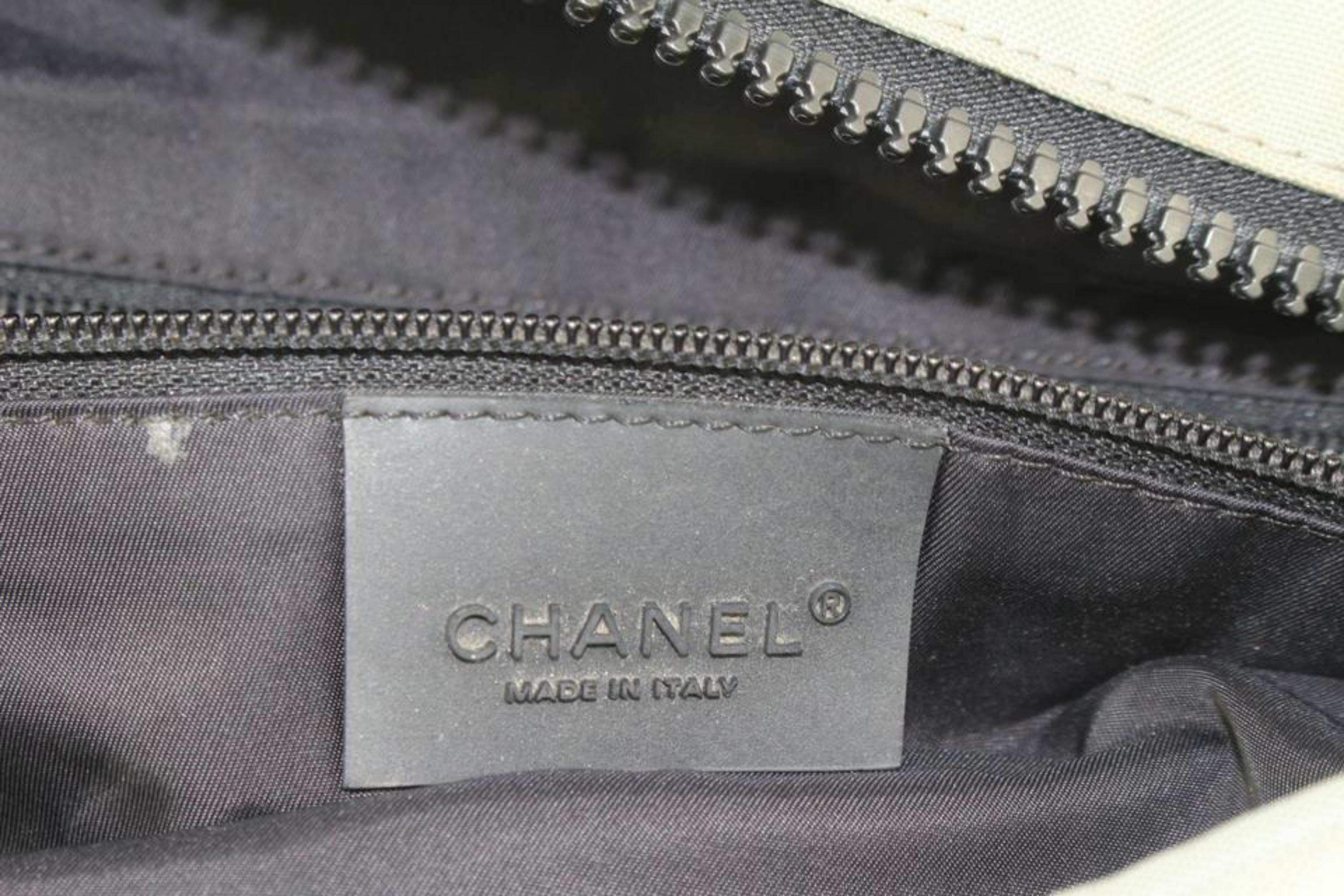 Chanel Grey Sports Line CC Logo Boston Duffle Gym Bag 1020cc50 4