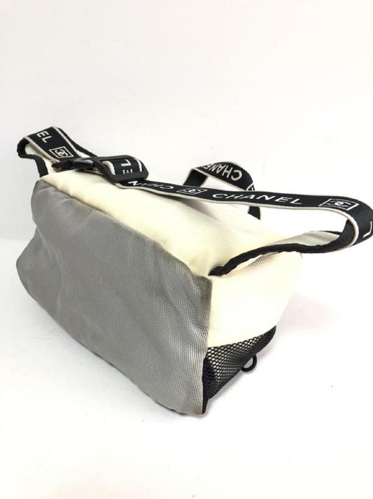 Chanel Grey Sports Line CC Waist Bag Belt Pouch Fanny Pack 240171 2