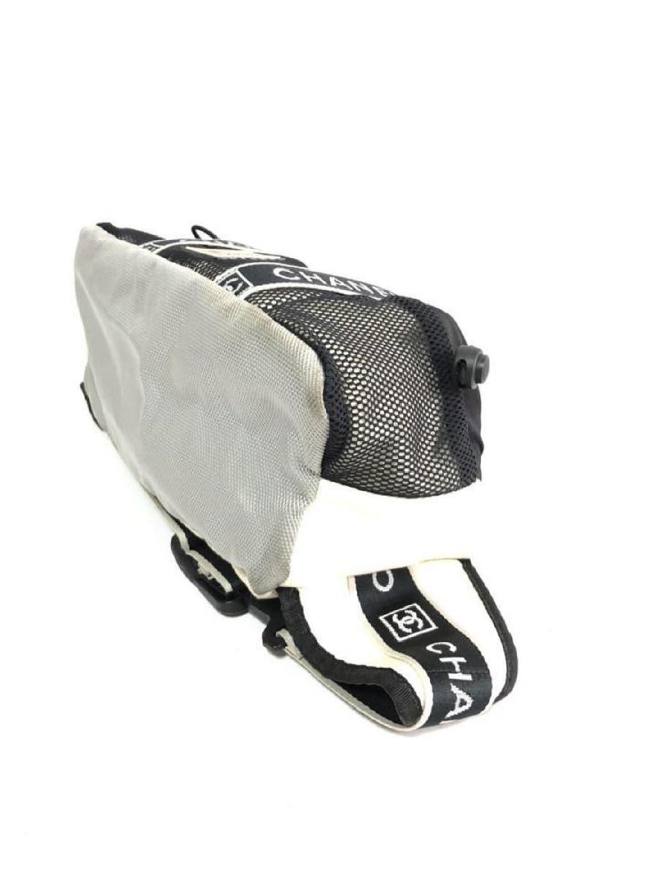 Chanel Grey Sports Line CC Waist Bag Belt Pouch Fanny Pack 240171 4