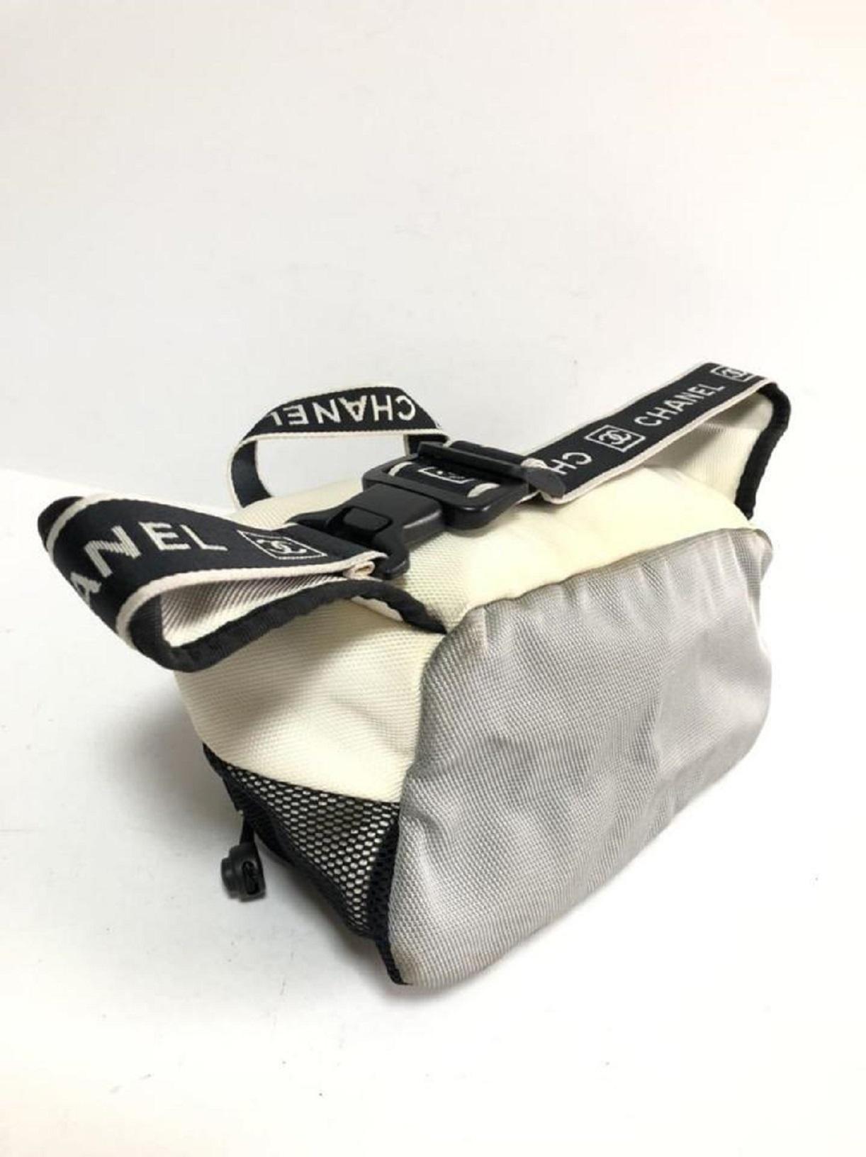 Chanel Grey Sports Line CC Waist Bag Belt Pouch Fanny Pack 240171 1