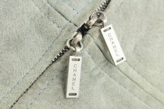 Chanel Grey Suede Flat Chain Crossbody Bag 1c815a