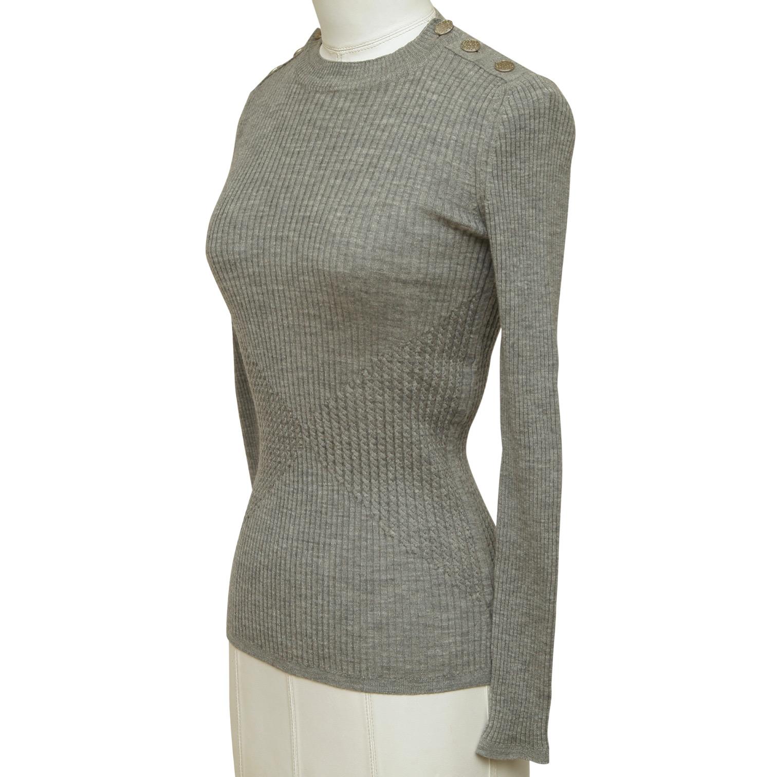 chanel grey sweatshirt