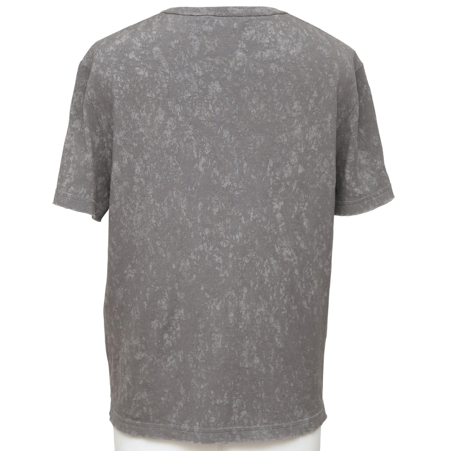 CHANEL Grey T-Shirt Top Shirt Short Sleeve Crew Neck Tie-Dye 34/36 2020 2