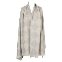 Chanel Grey-tone Cashmere Large Stole