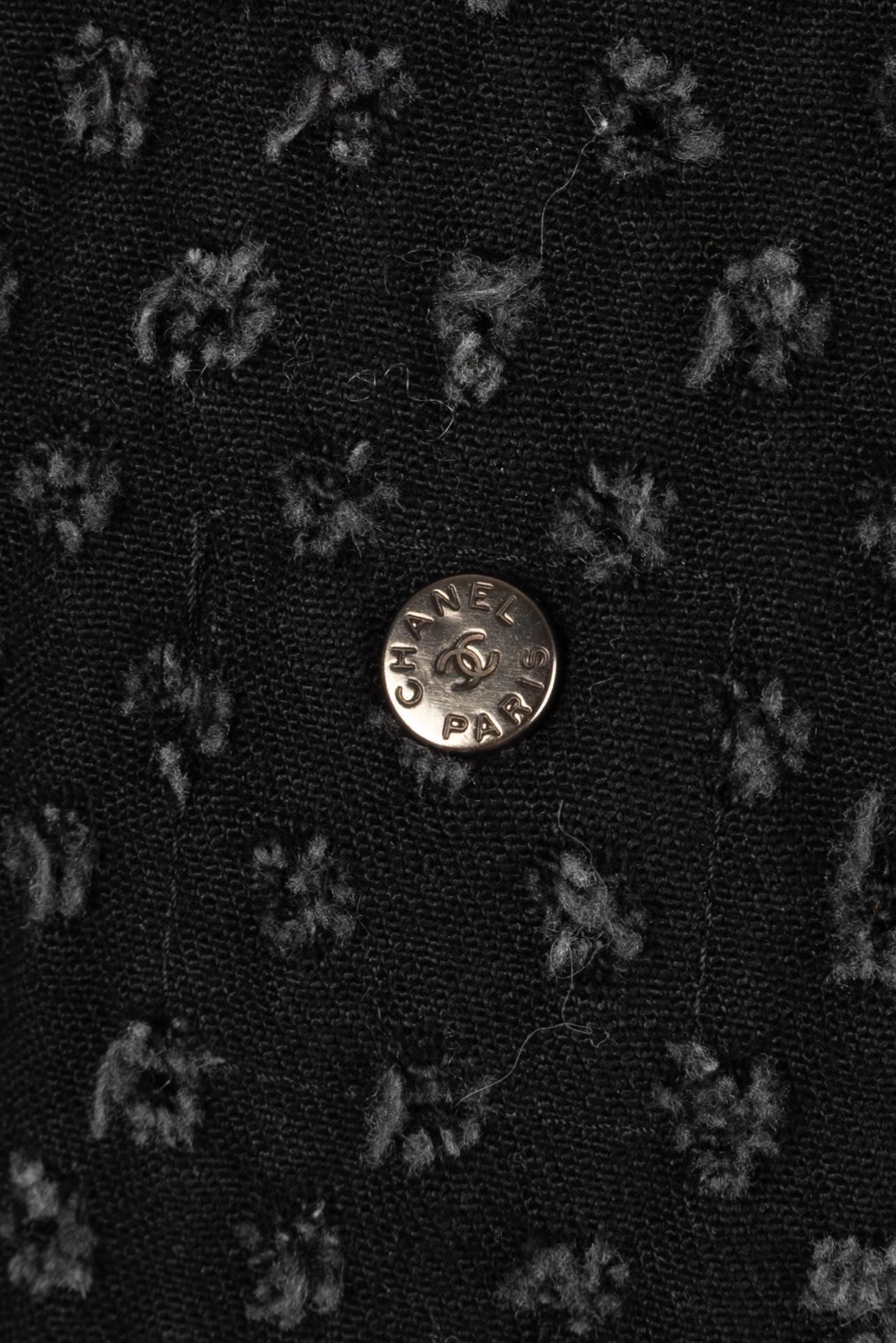 Chanel grey tweed jacket For Sale 10