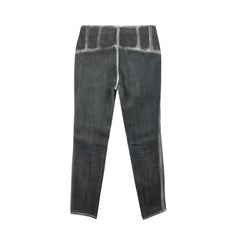 Chanel Grey Washed Out Denim Jeans Pants with Zip Size 38 FR