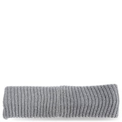 CHANEL grey wool 2017 17K PEARL & CRSTAL CHAINMAIL Headband Hat One Size