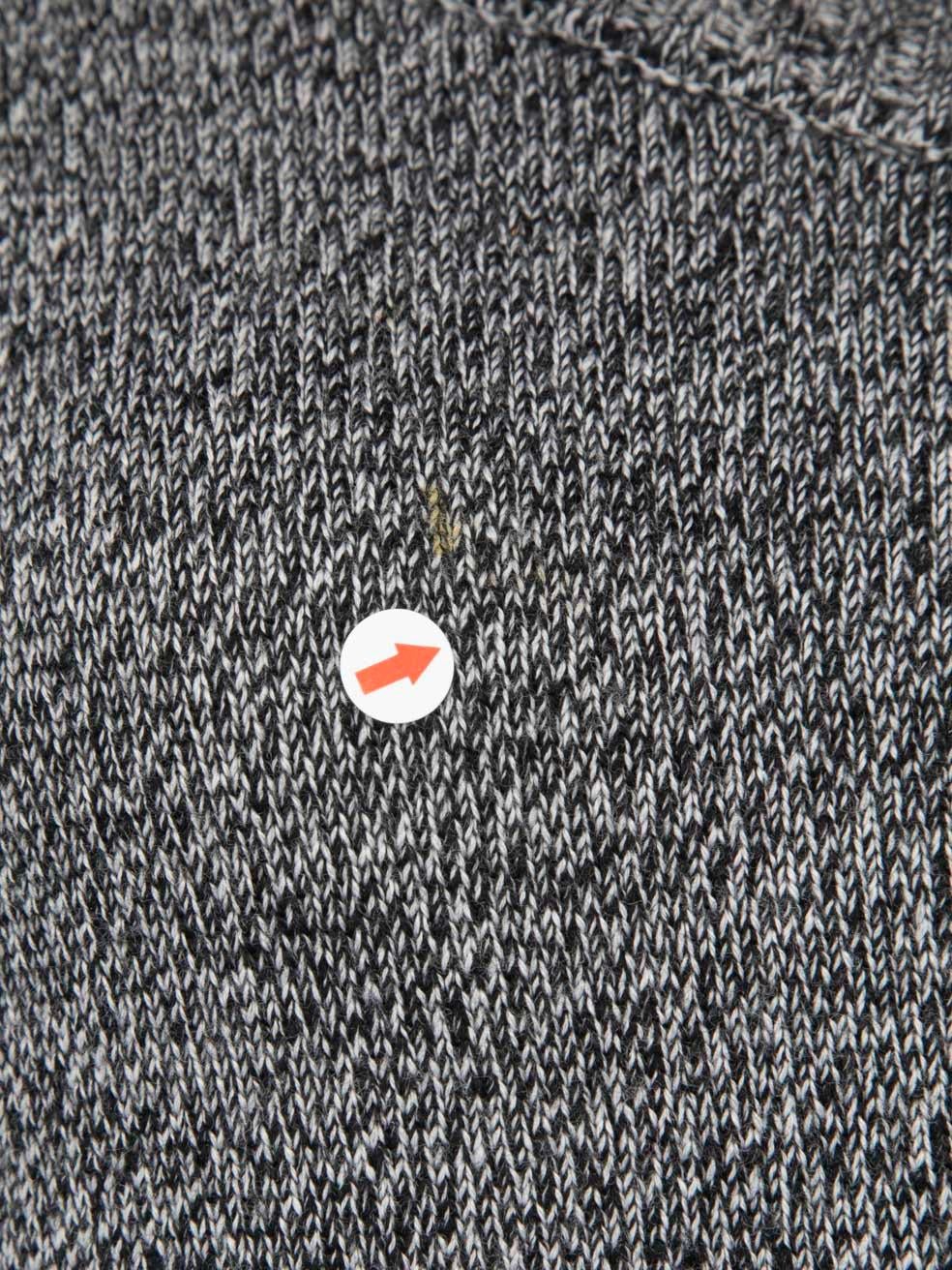 Chanel Grey Wool Back Button Midi Dress Size L 1