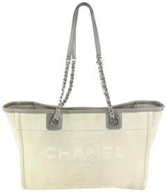 Chanel Grey x Greige x Beige Deauville Chain Tote Bag 2C418a
