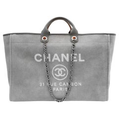 Chanel Grey XXL Deauville Tote