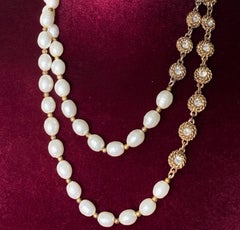 Chanel Gripoix Baroque Pearl Sautoir Necklace