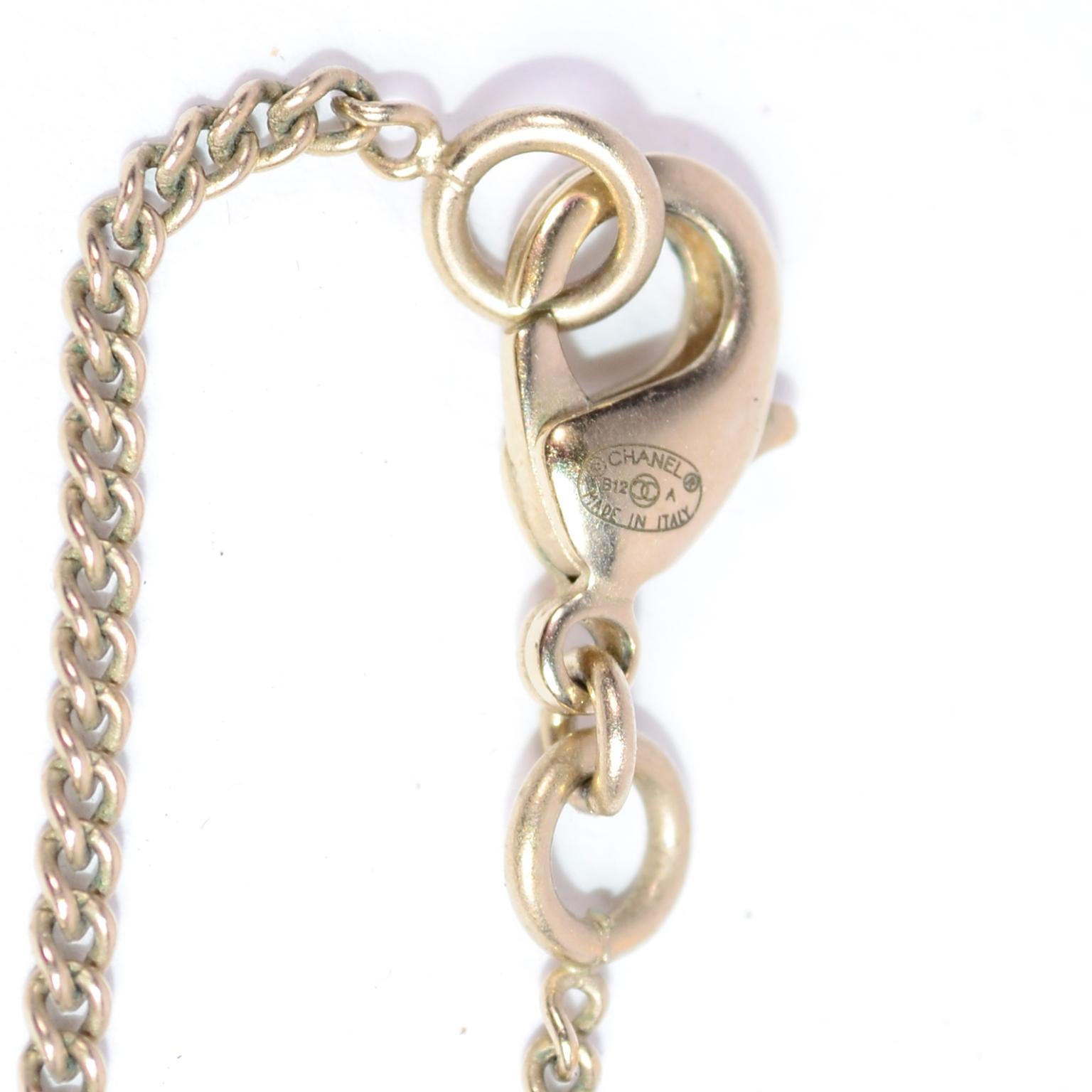 Chanel Gripoix CC Monogram Pendant Necklace Authentic in Original Box w/ Tag 5