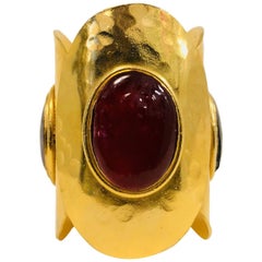 Chanel Gripoix Cuff Bracelet, 1970s