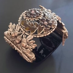 CHANEL GRIPOIX, Magnificent vintage BRACELET, Gripoix glass