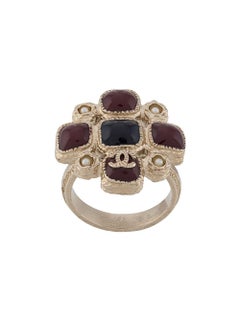 Chanel Gripoix Maltese Cross Ring