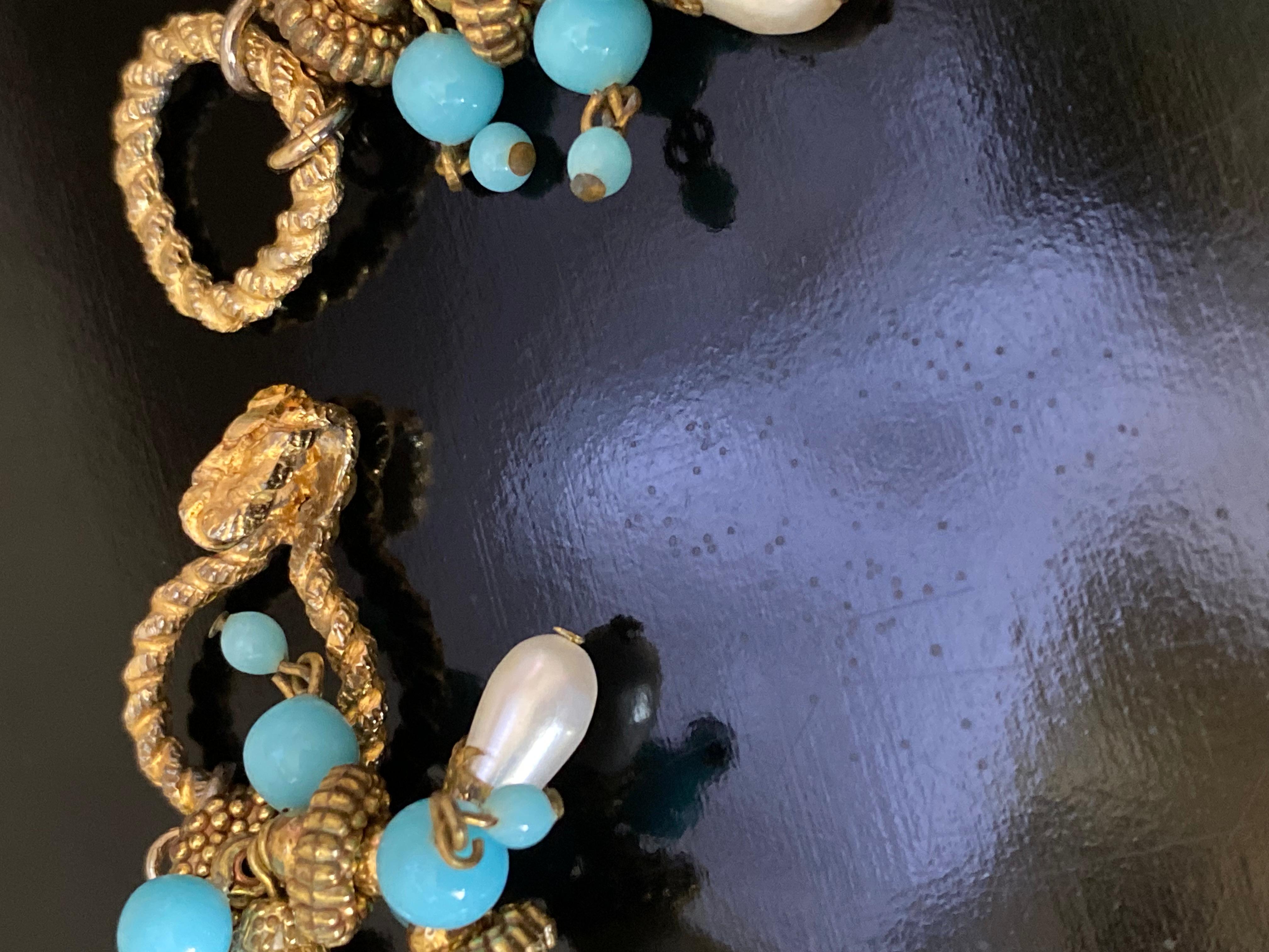 Chanel - Collier Mogul Gripoix 1960 en vente 7