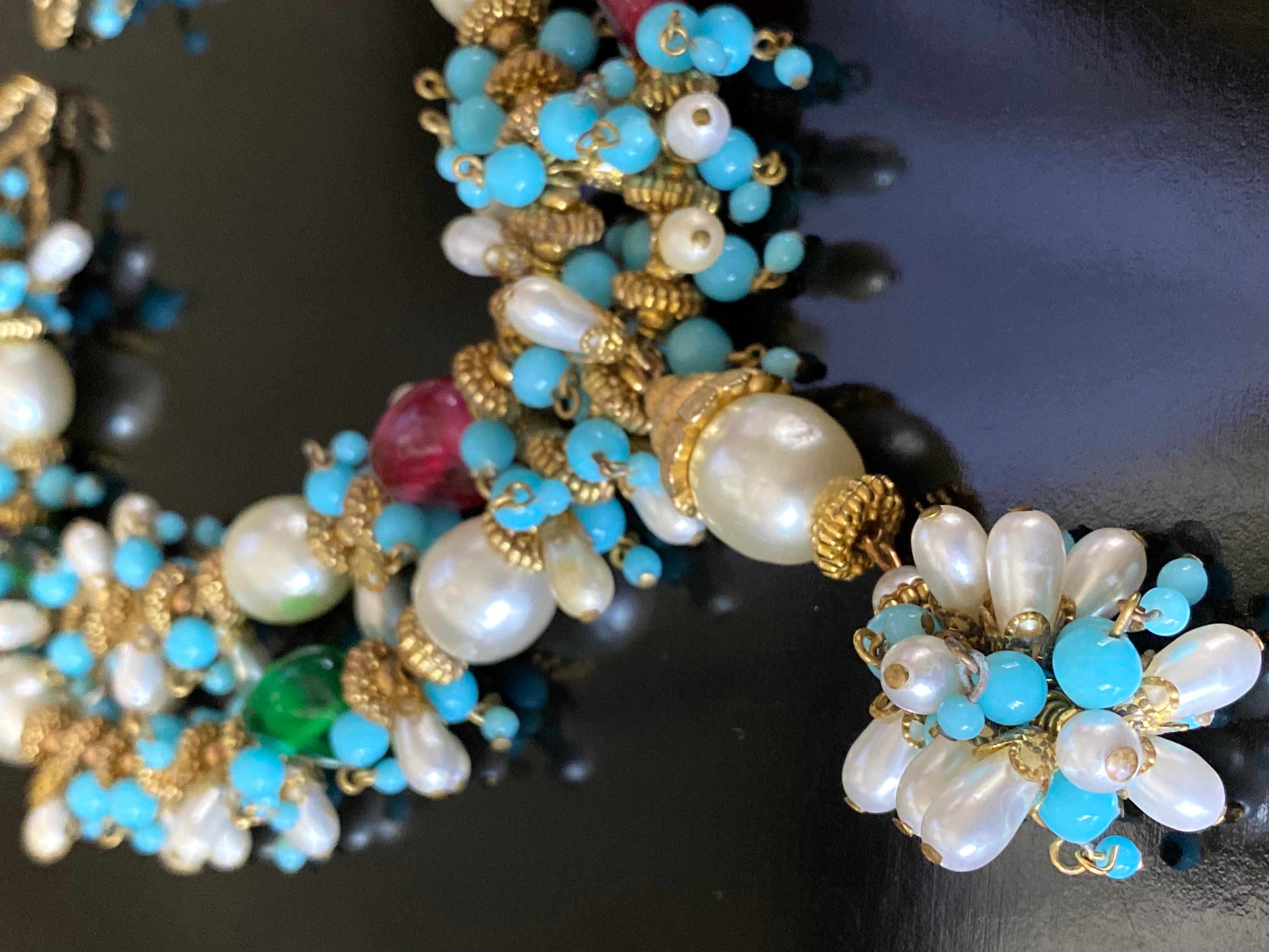 Chanel - Collier Mogul Gripoix 1960 en vente 8