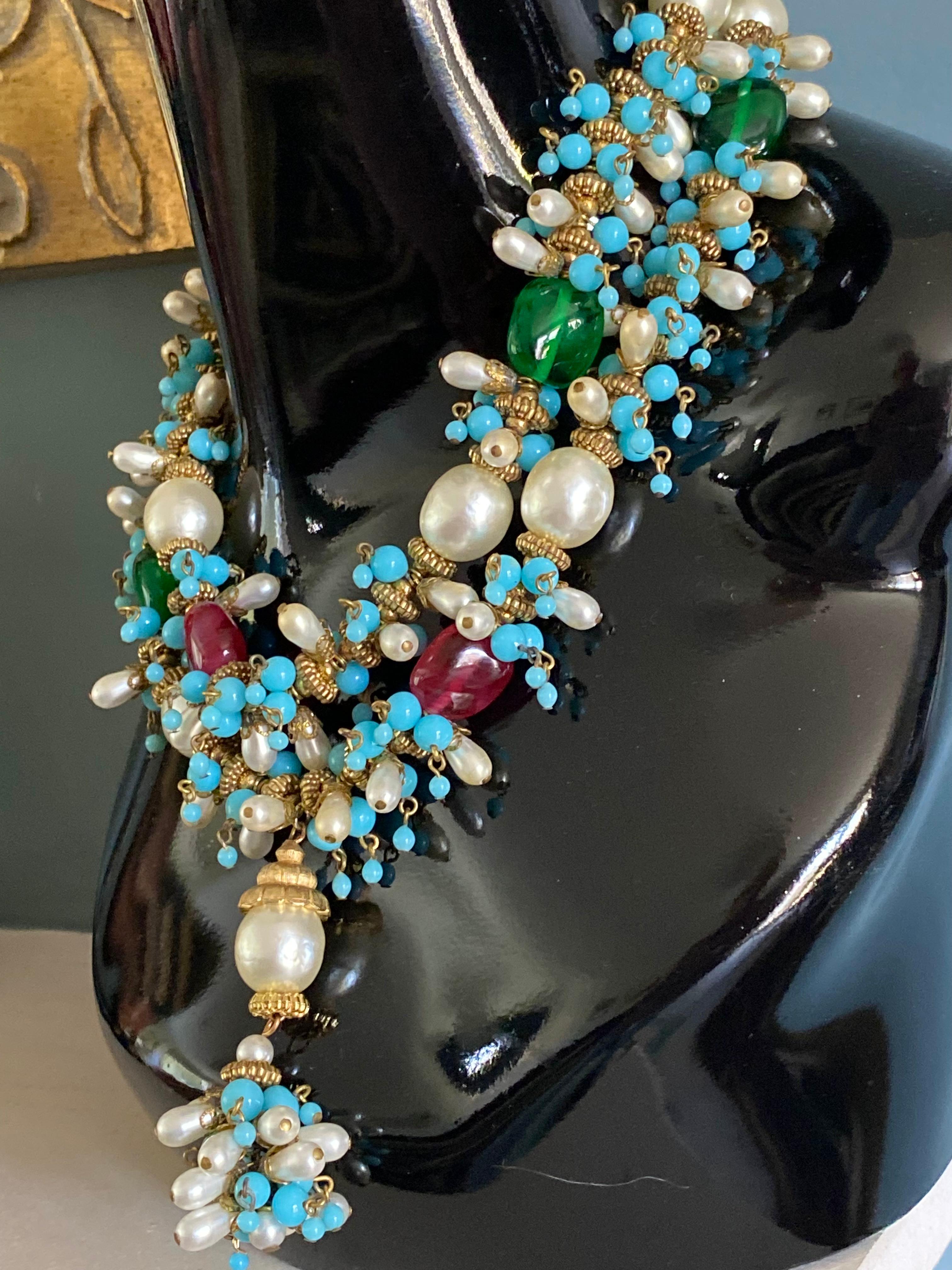 Chanel - Collier Mogul Gripoix 1960 en vente 9
